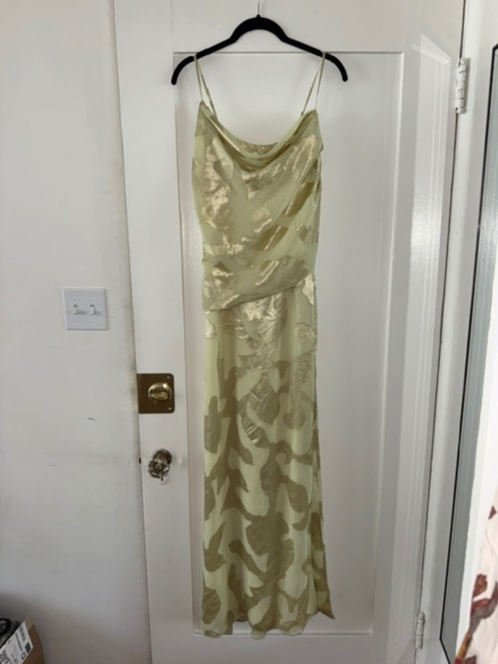 SIMKHAI Jessa Draped Gown in Sunglow $995 - Picture 3 of 15